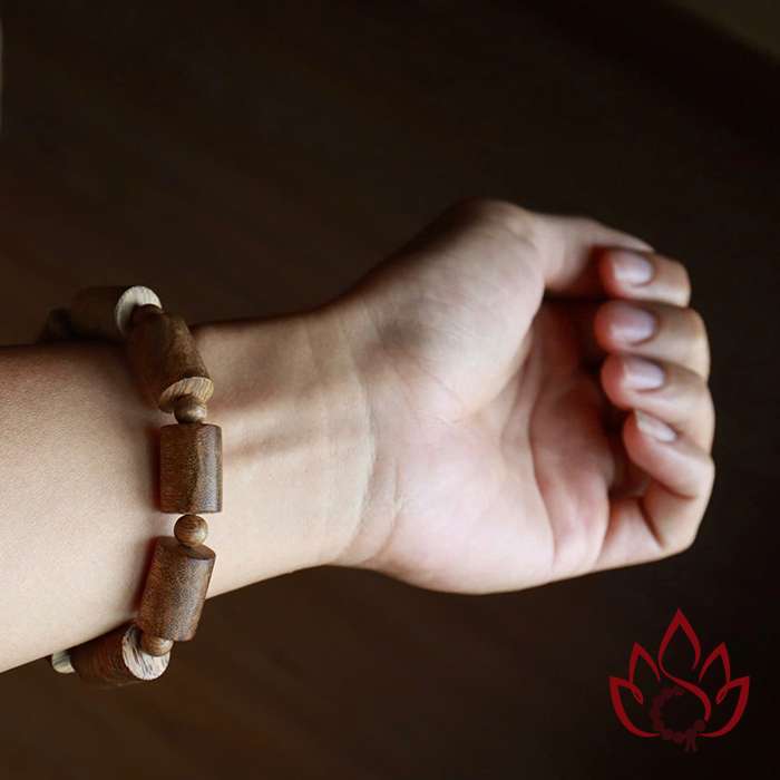 Vòng Trầm Hương Trụ Trúc | 12 Ly | Trầm Tốc Kiến Tự Nhiên Lâu Năm